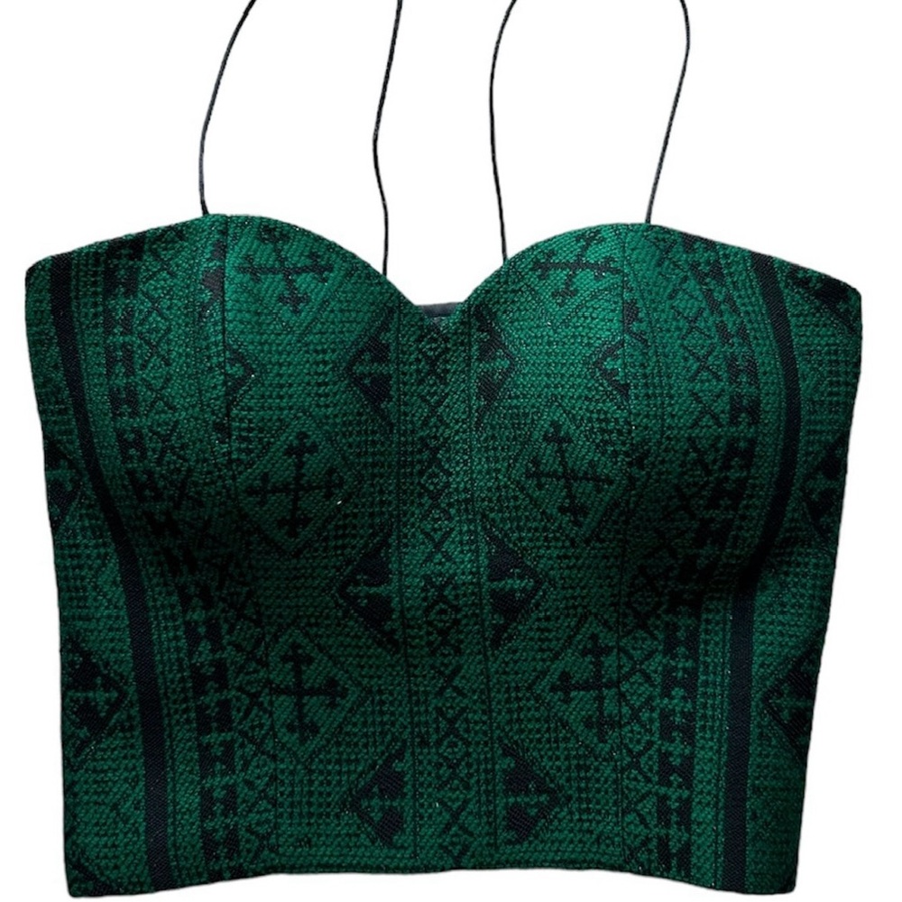 Crop Top - free size - Corset Vintage Tapestry